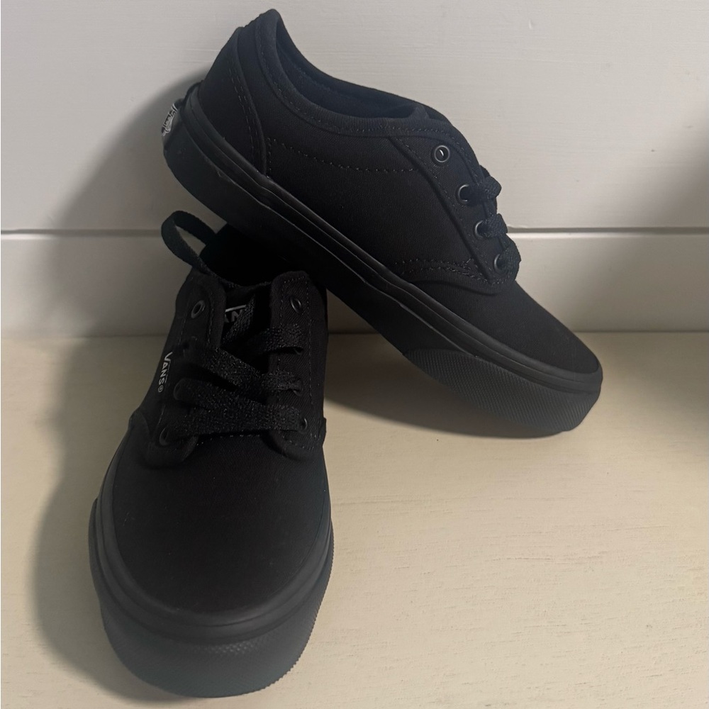 New Vans Kids All-Black Sneakers